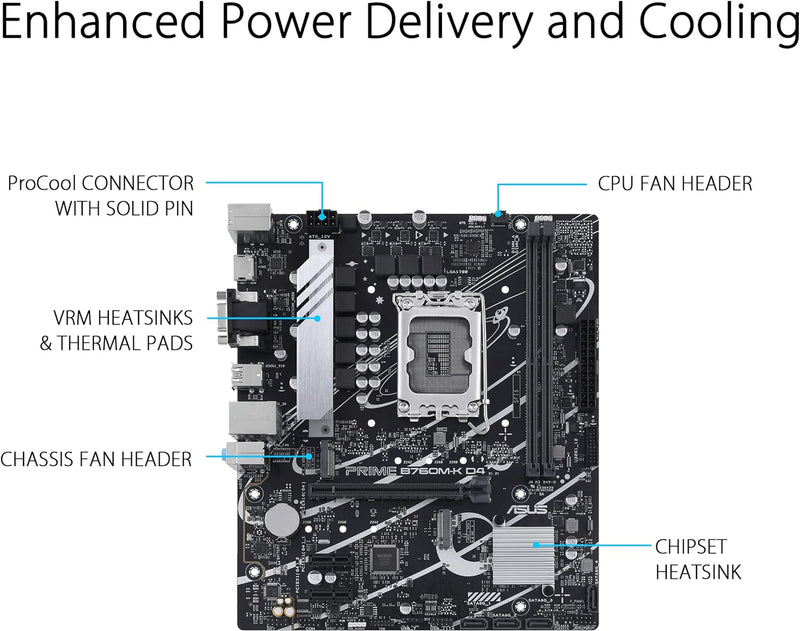 PRIME B760M-A DDR4 D4 (LGA 1700 13ª y 12ª gen.)