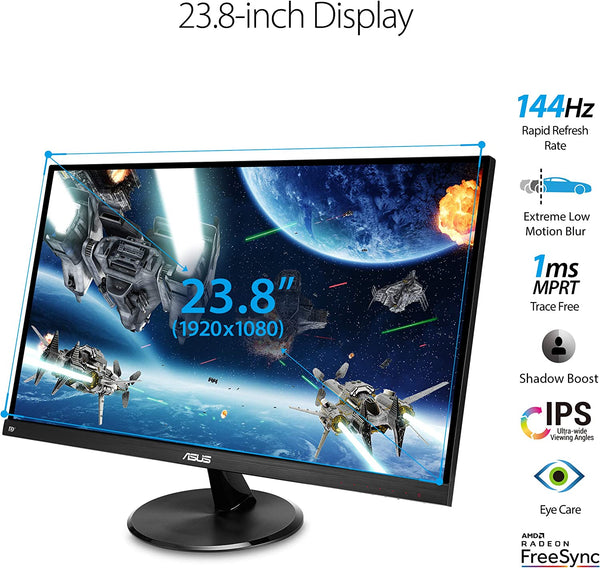 Monitor Gaming VP249QGR (FHD, IPS 144hz, 1ms, sin marco)