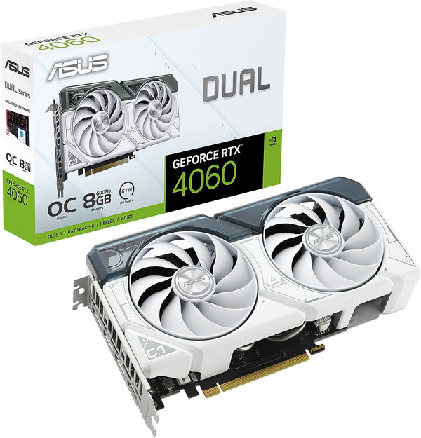 Dual GeForce RTX™ 4060 White OC Edition 8GB GDDR6