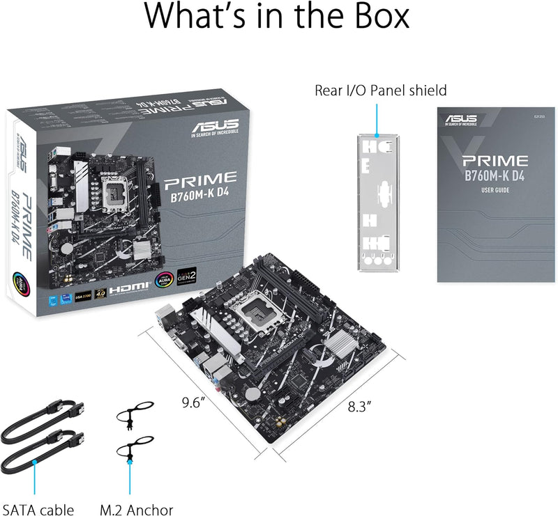 PRIME B760M-A DDR4 D4 (LGA 1700 13ª y 12ª gen.)