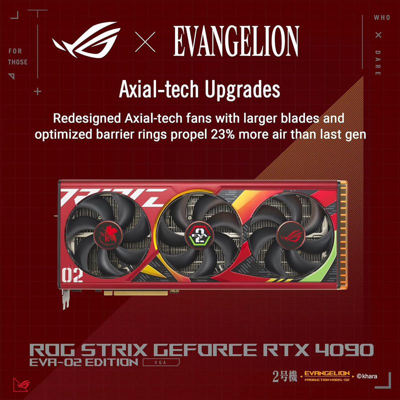 ROG Strix GeForce RTX™ 4090 24GB GDDR6X OC EVA-02 Edition